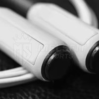 Corde à sauter réglable de haute qualité pour le fitness et l'entraînement cardio, poignées en cuir, design unisexe, MELSFIT SPORTS, utilisation à domicile/en salle de sport