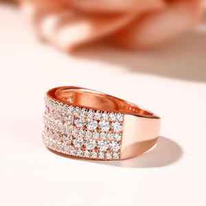 Jeulia Classic Round Cut Sterling <b>Silver</b> <b>Wedding</b> <b>Band</b> for Women - Product Image 6