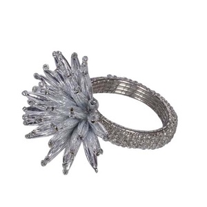 ANNEAU DE SERVIETTE EN MÉTAL DE DESIGNER DE PERLES DE COULEUR POUR LA DÉCORATION DE NOËL ET DE MARIAGE ANNEAU DE TISSU DE SERVIETTE - Product Image 5