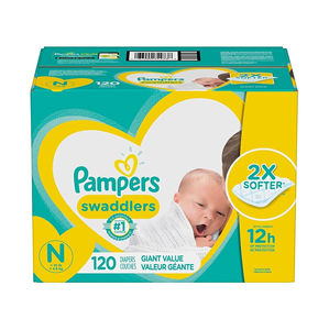 Couches PAMPERS Ultra Confort pour bébés, sensation douce comme du coton, canal anti-fuites 3D, tissage uni, absorption rapide, douces et respirantes - Product Image 2