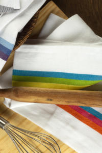 Serviette d'os de hareng 100% coton microfibre de lin durable multicolore tissé à séchage rapide pour la maison plage enfants Restaurants - Product Image 4