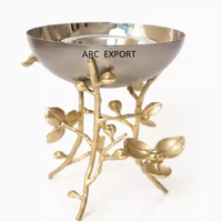 Quemador de incienso de decoración de flores de alambre elegante para colorear dorado claro de diseño antiguo, quemador Bakhoor único grande a la venta