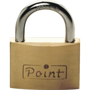 Cylinder Bicycle <b>Padlock</b> 500 50 mm Brass Keyed Differently 50 mm Lock Body Width - Product Image 1