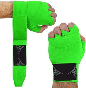 Envolturas de mano profesionales de boxeo personalizadas, 100% algodón, vendaje de boxeo, protección de entrenamiento - Product Image 1