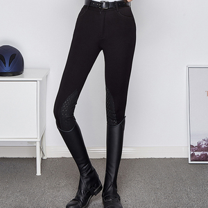 Pantalones de montar occidentales personalizables de alta calidad para mujer, pantalones de medias suaves y cómodos con logotipo personalizado - Product Image 3