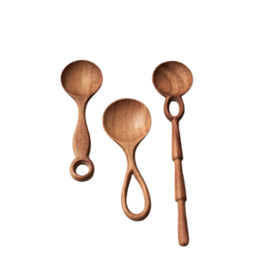 Juego de cucharas de madera de acacia ecológicas Nueva opción Utensilios de madera para utensilios de cocina Restaurante Calidad Vietnam Buen precio - Product Image 5