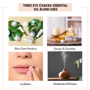 Compre la mezcla de aceite esencial de Chakra del tercer ojo | Mezcla de aceite esencial de Chakra del tercer ojo puro 100%-Aceite de Chakra del tercer ojo al mejor precio - Product Image 4