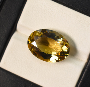 Citrino natural dorado de corte ovalado 18X13X8 mm 9.68 ct, piedra preciosa suelta para la fabricación de joyas - Product Image 5