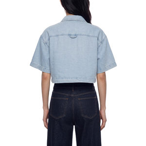 Blusa Corta Holgada de Estilo Vintage para Mujer - Product Image 5