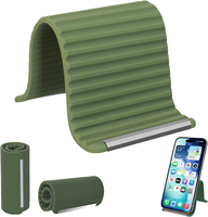 Soporte Plegable Minimalista de Silicona Suave para Teléfono Celular, Soporte Portátil Creativo y Flexible para Escritorio, Universal para Laptop, Móvil y Automóvil
