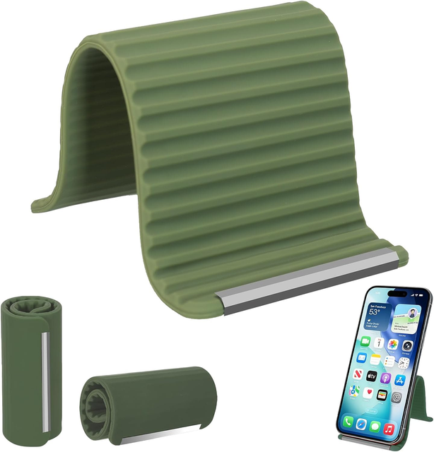 Minimalist Soft Silicone Foldable Cell Phone Stand Portable Creative Flexible Desk Universal Laptop Mobile Car Phone Holder