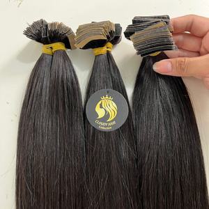 Extensiones de Cabello Adhesivas, Cabello Liso, Color Natural, Cabello Humano Virgen Brasileño, Doble Trama, Cutícula Alineada, Base de Seda Remy - Product Image 1
