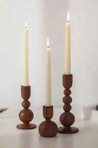 Menorá de Madera Curvada Única, Candelabro de Hanukkah, Copa de Cerámica, Nueve Brazos, Decoración Judía para las Fiestas, Adorno Artesanal para el Hogar - Product Image 3