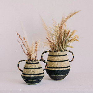 Panier de fleurs tissé décoratif pour la maison Fabriqué au Vietnam Matériau écologique pour la décoration intérieure et la décoration de la vaisselle Vente en gros - Product Image 3