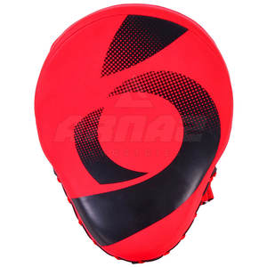 Almohadilla de Muay Thai de cuero PU con correas fuertes y absorción de golpes Almohadilla tailandesa de boxeo acolchada gruesa para una práctica segura y cómoda - Product Image 5