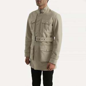 Chaqueta Reversible de Cuero Vacuno y Ante para Otoño - Estilo Aviador y Ropa de Trabajo, Impermeable con Cremallera, Vintage - Product Image 2