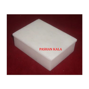 Natural White Marble <b>Plain</b> Jewellery <b>Box</b> Handmade Rectangle Shape Smooth And Glossy Surface Use For Home Decoration And <b>Gifting</b> - Product Image 1
