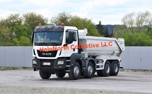 Camion à benne basculante MAN TGS 35.400 8x4 Diesel Manuel d'occasion de 2016, camion léger pour l'exploitation minière, conduite à gauche, caméra arrière, normes d'émission Euro 4 - Product Image 2