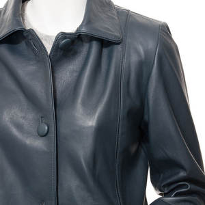 Chaquetas de Cuero de Cordero Genuino Originales para Mujer para Invierno/Otoño, Transpirables, Impermeables, Resistentes al Viento, Ecológicas y Personalizables - Product Image 3