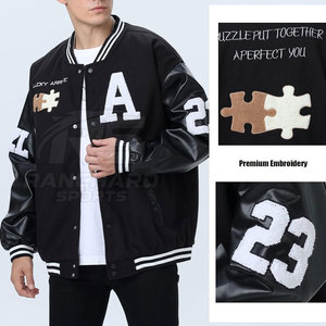 เสื้อแจ็คเก็ตเลตเตอร์แมนสำหรับผู้ชาย ระบายอากาศได้ดี คุณภาพสูง ผลิตจากวัสดุที่ดีที่สุด บริการ OEM ODM - Product Image 3
