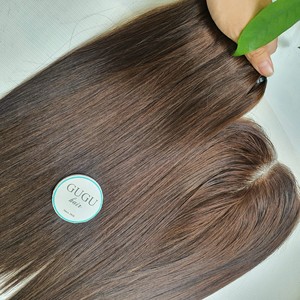 Extensiones de cabello humano natural con cierre y paquetes de peluca marrón vietnamita al por mayor sin etiquetas ni desprendimiento - Product Image 3