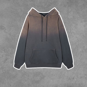 ชุดวอร์มผ้าคอตตอนพิมพ์ลายพระอาทิตย์สำหรับผู้ชายกางเกงขาบานแบบกำหนดเองชุดวอร์มผ้าสำลีมีฮู้ดชุดออกกำลังกายแบบมีฮู้ด - Product Image 6