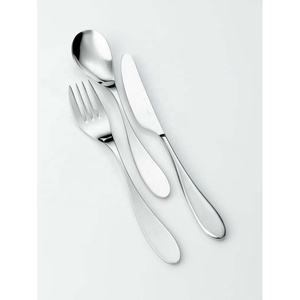 Stainless Steel Silver Nickle <b>Knife</b> <b>Fork</b> <b>Spoon</b> Round Long Loop Design Silver Finished Handle Luxury <b>Spoon</b> <b>Fork</b> And <b>Knife</b> <b>Set</b> - Product Image 3