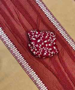 Phulkari dupatta สำหรับชุดยาวชุดอินเดีย lehenga choli และ kurti เสื้อผ้าอินเดียราคาต่ำขายส่ง - Product Image 3