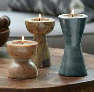 Support de bougie tealight intemporel en marbre pour la décoration de Pâques, résistant à la chaleur, ajoute du charme aux espaces de vie - Product Image 6