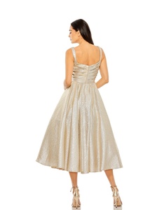 Platino BLANCO Gatsby Miss Fisher Flapper Vestido de fiesta Elegante falda hasta el té Adornos de cristal Tela crepé Estilo sexy - Product Image 2