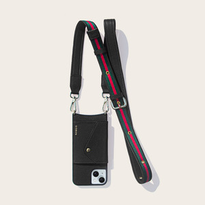 クロスボディカスタムフォンストラップウォレットフォンケース、ウォレット付きスリングバッグ、iPhone用クロスボディレザーフォンケース - Product Image 4