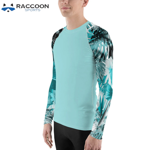 เสื้อรัดกล้ามเนื้อแขนยาว MMA ป้องกันแสงแดด ระบายอากาศได้ดี ยืดหยุ่นสูง พิมพ์ลายแบบ Sublimation  รับสกรีนโลโก้ สำหรับผู้ใหญ่ ลายแรคคูน - Product Image 5