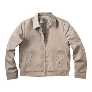 Veste en velours côtelé de haute qualité pour hommes, design personnalisé, vintage, lavée, col montant, fermeture éclair, veste de travail en denim, grande taille, OEM, designer - Product Image 1