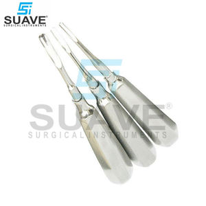 Elevadores de raíz apical de extracción quirúrgica Instrumentos dentales de acero inoxidable de la izquierda por INSTRUMENTOS SURGICAL SUAVE - Product Image 2