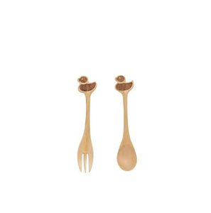 100% Utensilios de madera Juego de cubiertos Cucharas Tenedores Cuchillos para el hogar Hotel Restaurante Logotipo personalizado Mejor costo - Product Image 6