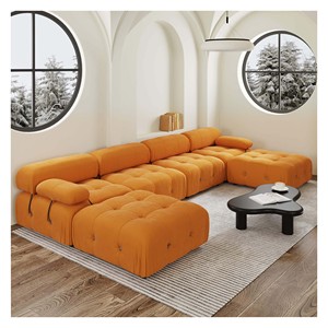 Sofá Seccional de lujo empaquetado al vacío con diseño elegante - Product Image 4