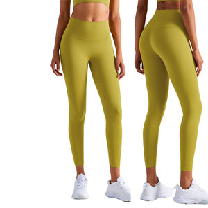 Leggings de Yoga de Cintura Alta Suaves de Primera Línea con Logotipo Personalizado de Alta Calidad al por Mayor para Gimnasio y Fitness para Mujer - Product Image 2