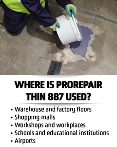 Thanh 887 vữa sửa chữa sàn mỏng có độ bền cao dựa trên nhựa-tự san phẳng vết nứt & phụ kiện chung cho bê tông & gạch 13kg + 6kg - Product Image 3