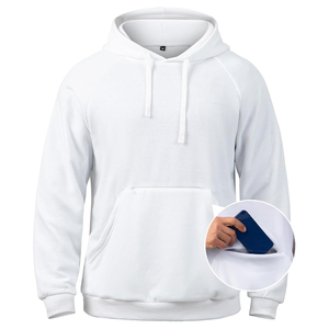 Men Hoodie <b>Sweatshirt</b> basicscotton blended Polyester Fleece Blend Pullover Warm Streetwear Drop Shoulder <b>Plain</b> Custom Fit Hoodie - Product Image 1