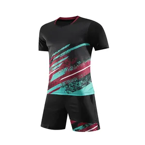 T-shirts et shorts de tennis de table personnalisés pour femmes, en polyester sublimé, vêtements de tennis respirants pour hommes, uniformes de badminton