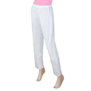 Pantalón Tejido para Mujer - Blanco - Product Image 3