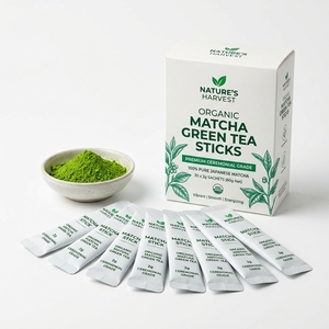Nuevo Té Verde Matcha Orgánico Ceremonial de Primera Calidad en Polvo Instantáneo en Sobres Portátiles de 2g/5g/10g - Product Image 1