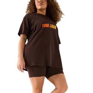 Nuevo Conjunto Casual de Verano para Mujer, 100% Algodón, Color Sólido, Estilo Urbano, Ecológico, Transpirable, con Logotipo Personalizado - Product Image 1