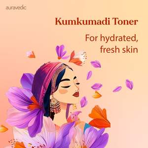Tonique éclatant Kumkumadi pour peaux grasses et sensibles, formule à base de plantes, panthénol, niacinamide, vitamine E, peptides, anti-âge, éclaircissant - Product Image 6