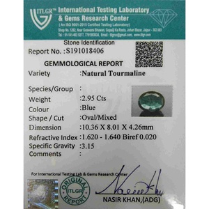 Piedra Preciosa de Turmalina Natural de 2.95 Quilates, Varios Cortes, Facetada, Azul Trillón, Esmeralda, Ovalada, Princesa, Marquesa, Cuadrada, Roja Paraiba - Product Image 4