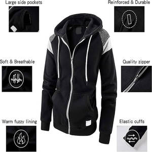 เสื้อฮู้ดผ้าฝ้ายสำหรับผู้ชายไซส์พิเศษระบายอากาศได้ดีพิมพ์ลายกราฟิกสำหรับฤดูหนาวโลโก้แบบหลวมซักได้ออกแบบได้ตามต้องการ - Product Image 3