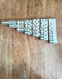 Vintage <b>Domino</b> Set nTimeless Craftsmanship Endless Fun by crescent crafts - Product Image 1