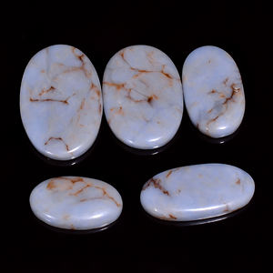 Piedra Preciosa de Angelita 100% Natural de Primera Calidad, Formas Mixtas: Cojín, Pera y Ovaladas, Cabujón Pulido de 33x20/50x30 mm para Joyería - Product Image 1