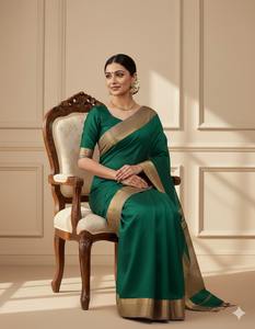 Magnifique sari en soie Tussar multicolore pour femmes, confectionné avec des détails artistiques et un tissu fluide et doux, provenant d'Inde - Product Image 4