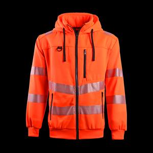 Sweat-shirt de travail unisexe pour adultes, vêtements de sécurité, sweat-shirt à capuche personnalisé à haute visibilité avec bas noir, taille grande - Product Image 3